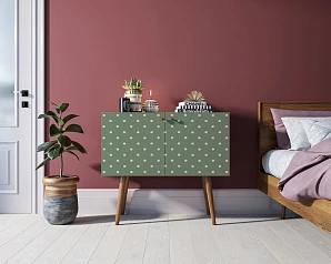 Комод на высоких ножках "Berber" малый принт 12 арт BB13/Print_12 в интернет-магазине