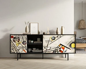 Комод с дверками и нишей "Emerson" by Kandinsky арт EM15/Print_01 в интернет-магазине