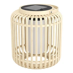 901088 Светильник на солнечн батарее MARLIANO, 2,5W(LED), 4000K, 300lm, IP44,дерево, сталь, коричн, черн/пластик, белый на заказ