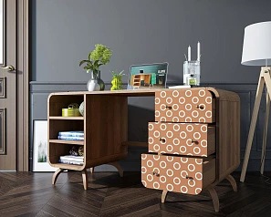 красивые Рабочий стол в Скандинавском стиле "Ellipse print" принт 3 арт EL08/print_3 в интернет-магазине