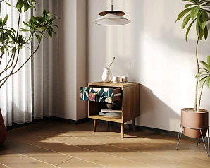 Тумбочка "Berber" с открытой полкой арт BB33/Print_54