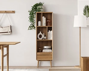 купить стильный Узкий стеллаж "Bruni" арт BR26 в интернет-магазине