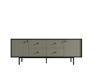 стильный Комод две дверки и четыре ящика "Emerson" арт EM19/gray/L на заказ