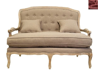 Прямой диван модерн Yareli Brown цвет красный на заказ в интернет-магазине