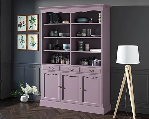 купить Двухсекционный шкаф Leontina Lavanda для посуды арт ST9330/3L в интернет-магазине