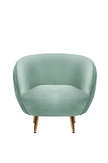 стильное Мягкое кресло для гостиниц Small Benee Green