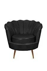 Низкое кресло ракушка Pearl Black V2
