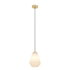 купить 900812 Подвесной светильник (люстра) CAPRAROLA, 1X40W (E27), ?200, сталь, матовая латунь / матовое с в интернет-магазине