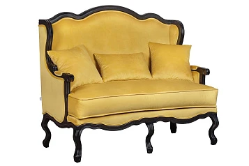 купить красивые Двухместный дизайнерский диван Brody Double yellow