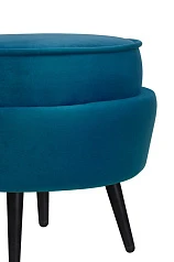Пуф Pearl Adorn Marine на черных ножках