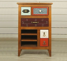 купить красивые Вертикальная тумба "Gouache Birch" арт M20006ETG/1, разноцветная