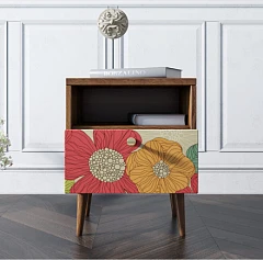 купить красивые Тумбочка "Berber" с одним ящиком 5 принт арт BB06/Print_05, разноцветная