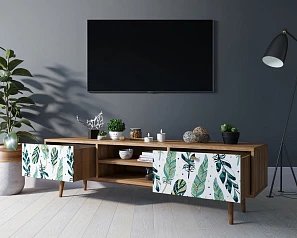 красивые Комод "Berber" с нишей низкий под TV принт 44 арт BB49/Print_44 в интернет-магазине