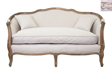 красивый Двухместный диван ампир Darcy 2 цвет розовый в интернет-магазине