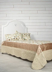 красивые Покрывало и 2 наволочки "Flowers" арт A165