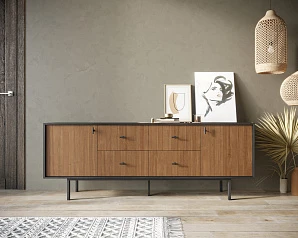 красивый Комод две дверки и четыре ящика "Emerson" арт EM19 в интернет-магазине