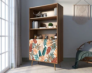 Стеллаж с дверками "Berber" принт 25 арт BB26/Print_25 в интернет-магазине