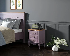 заказать Прикроватная тумба Leontina Lavanda на три ящика арт ST9302/3L