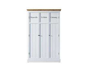купить стильный Шкаф трехстворчатый для детской "Palermo" в стиле прованс арт PL1027-3 в интернет-магазине