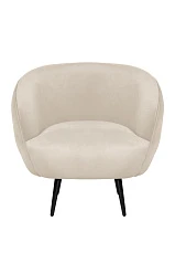 заказать Мягкое кресло Benee Beige на черных ножках