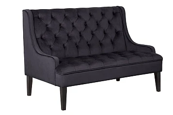 Прямой двухместный американский диван Sommet черный