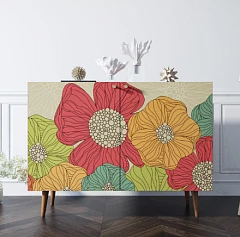 заказать Комод "Berber" две дверки 5 принт арт BB04/Print_05 в интернет-магазине