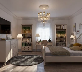 купить Кровать в стиле Прованс "Odri" 160х200 см арт 2141/16