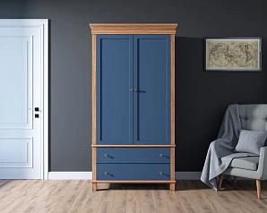 красивый Шкаф двухстворчатый "Jules Verne" из березы и ясеня арт JV27ETGYB в интернет-магазине