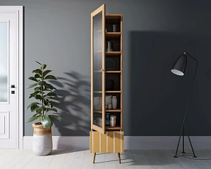 купить Буфет "Berber" одностворчатый с ящиком принт 43 арт BB48/Print_43 в интернет-магазине