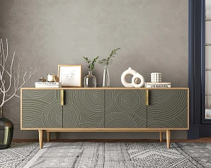 Комод под TV с четыремя дверками "Line" R21/browngrey на заказ