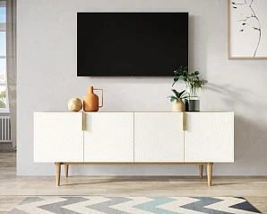 купить Комод под TV с четыремя дверками "Line" LN06/GR1/beige в интернет-магазине