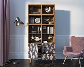 купить красивый Стеллаж на комоде "Berber" принт 40 арт BB44/Print_40 в интернет-магазине