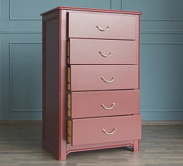 Комод "Olivia individual" на пять ящиков арт 3005R в интерьере