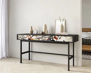 красивые Консоль с двумя ящиками "Emerson" by Kandinsky арт EM22/Print_01 на заказ