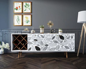 купить Комод "Berber" удлиненный с бутылочницей 9 принт арт BB15/Print_09