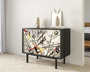 купить стильный Комод с двумя дверками "Emerson" by Kandisky арт EM02/Print_01 в интернет-магазине