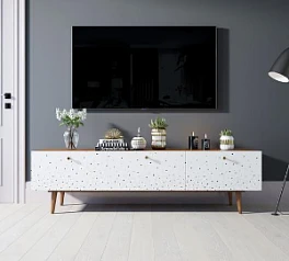 купить красивые Комод "Berber" с ящиками низкий под TV принт 15 арт BB19/Print_15