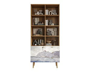 купить красивый Стеллаж на комоде "Berber" арт BB44/Print_51