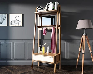 Прихожая из массива дерева "Bruni white" арт BR28WH