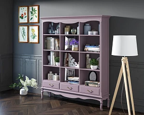 фото Стеллаж Leontina Lavanda тройной арт GS27/3L в интерьере