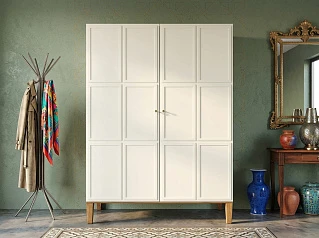 Шкаф "Андерсен (Andersen)" широкий двухстворчатый арт AN27WH