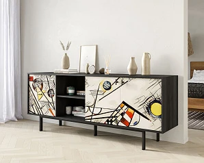 Комод с дверками и нишей "Emerson" by Kandinsky арт EM15/Print_01 в интернет-магазине