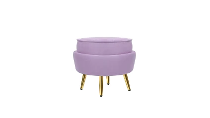 Кресло с пуфом ракушка Pearl Purple