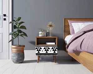 красивые Тумбочка "Berber" с одним ящиком 19 принт арт BB06/Print_19, разноцветная в интернет-магазине