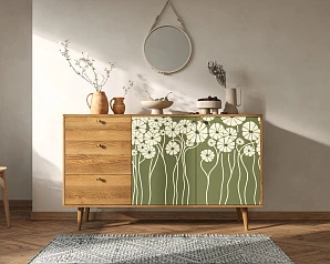 фото Комод "Berber" с двумя дверками и ящиками  арт BB05/Print_53