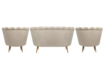 заказать Комплект кресел и дивана ракушка Pearl Double Taupe