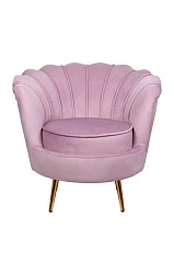 Кресло ракушка Pearl Pink в интерьере