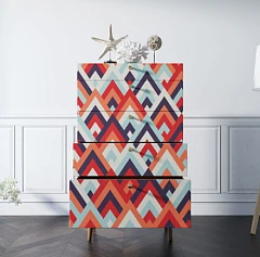 Комод высокий "Berber" принт 2 арт BB10/Print_02 на заказ в интернет-магазине