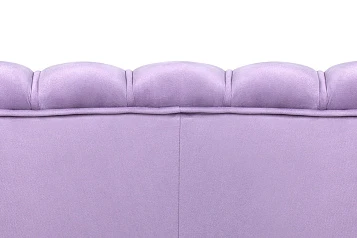 заказать Диван ракушка для гостиниц Pearl Triple Purple на черных ножках