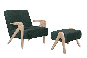 купить красивые Кресло с пуфом для гостиниц Arrow Oak в интернет-магазине